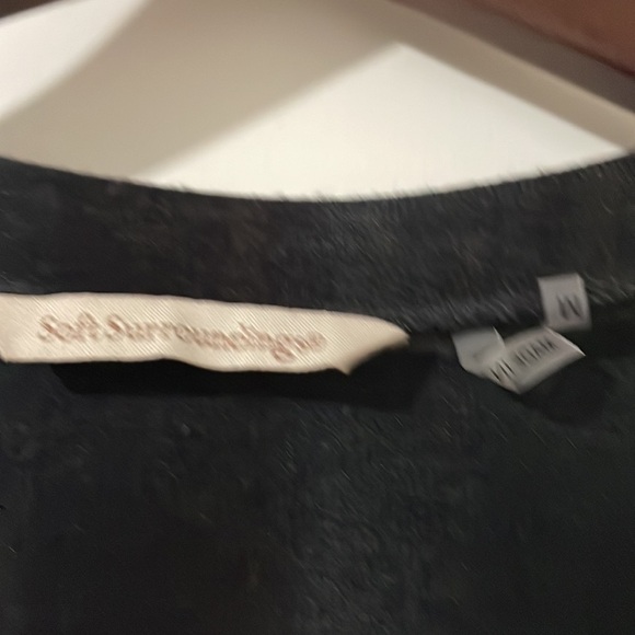 Soft Surroundings Top Womens Medium Multicolor Esha Stripe Asymmetrical - Picture 3 of 4